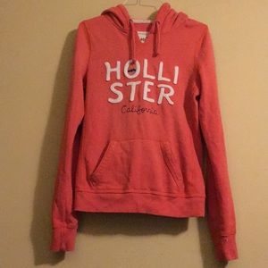Hollister Orange Pullover Hoodie